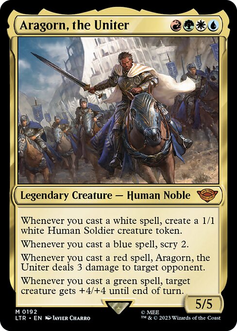 MTG Aragorn, the Uniter LTR 192 Regular Nonfoil