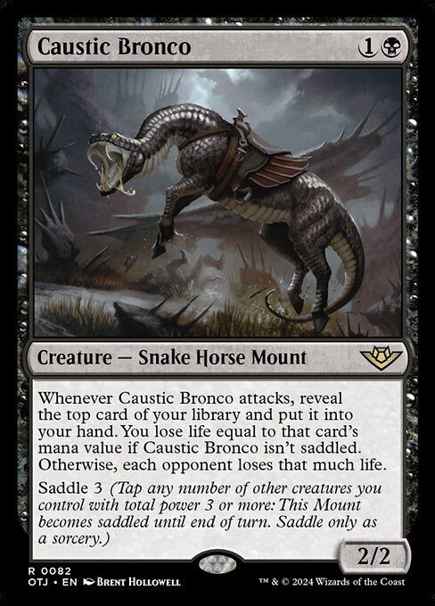 MTG Caustic Bronco OTJ 082 Regular Nonfoil