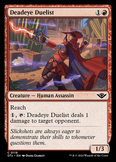 MTG Deadeye Duelist OTJ 119 Regular Foil