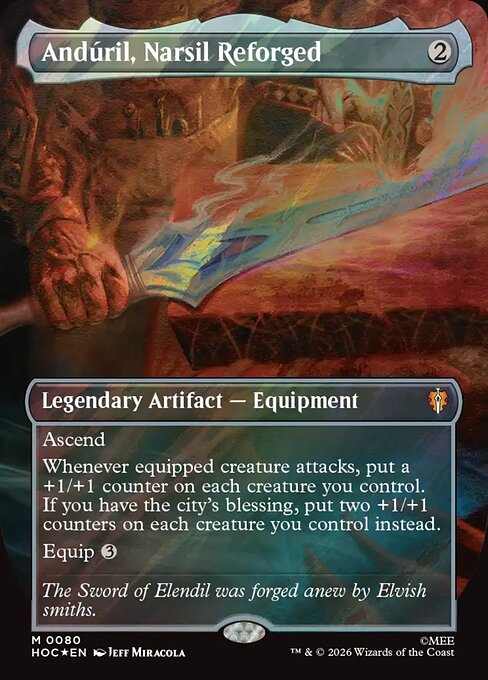 MTG Andúril, Narsil Reforged HOC 080 Regular Foil