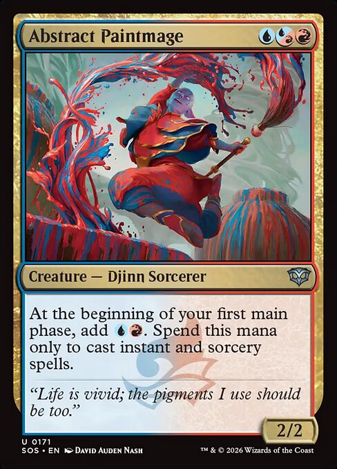 MTG Abstract Paintmage SOS 171 Regular Nonfoil