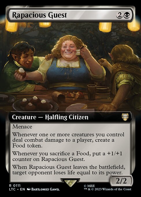 MTG Rapacious Guest LTC 111 Extended Art Nonfoil