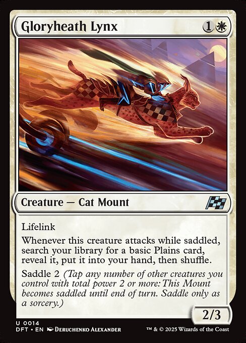 MTG Gloryheath Lynx DFT 014 Regular Nonfoil