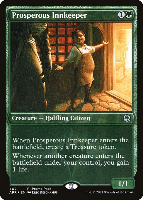 MTG Prosperous Innkeeper AFR 402 Promo Pack Nonfoil