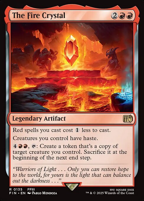 MTG The Fire Crystal FIN 135 Regular Nonfoil