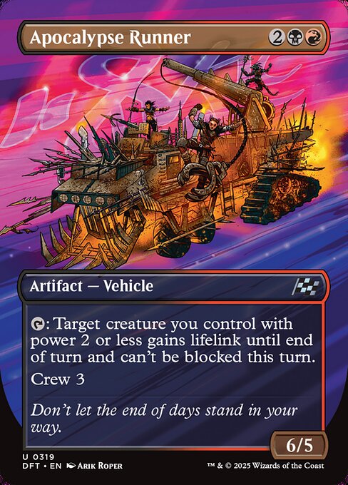 MTG Apocalypse Runner DFT 319 Borderless Revved Up Nonfoil