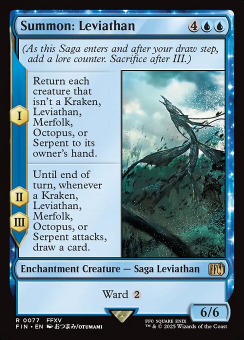 MTG Summon: Leviathan FIN 077 Regular Nonfoil
