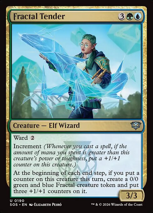 MTG Fractal Tender SOS 190 Regular Foil