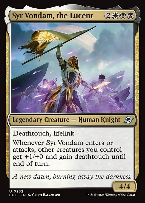MTG Syr Vondam, the Lucent EOE 232 Regular Foil