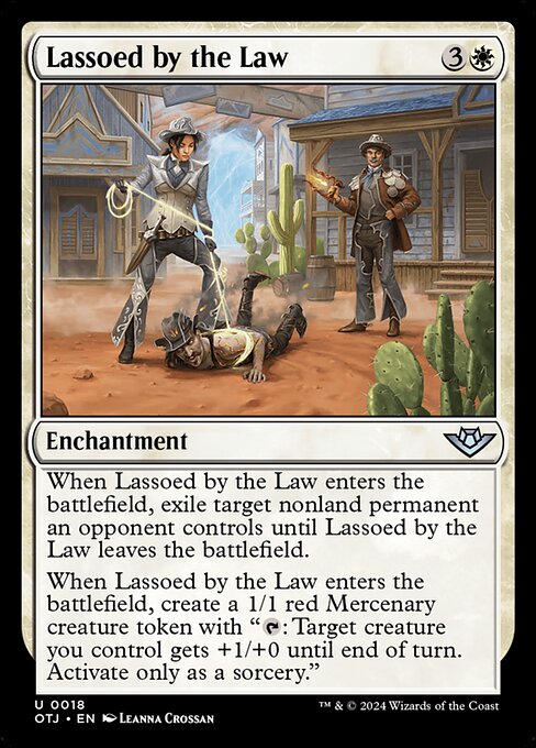 MTG Lassoed by the Law OTJ 018 Regular Foil