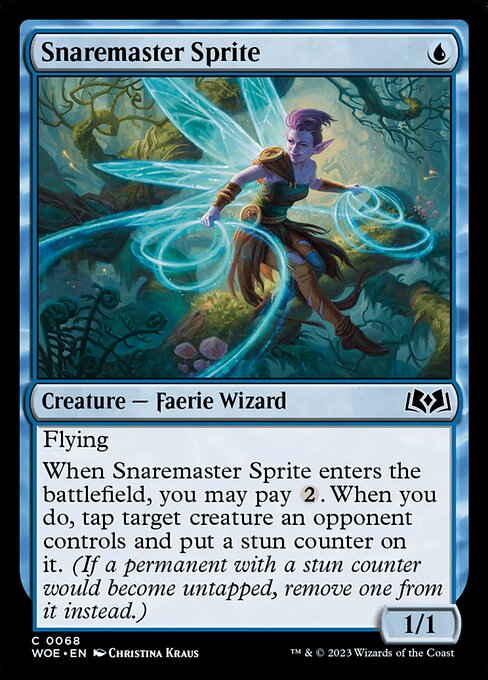 MTG Snaremaster Sprite WOE 068 Regular Foil