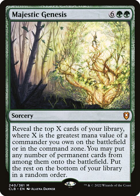MTG Majestic Genesis CLB 240 Regular Nonfoil