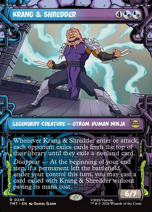 MTG Krang & Shredder TMT 245 Sewer Frame Foil