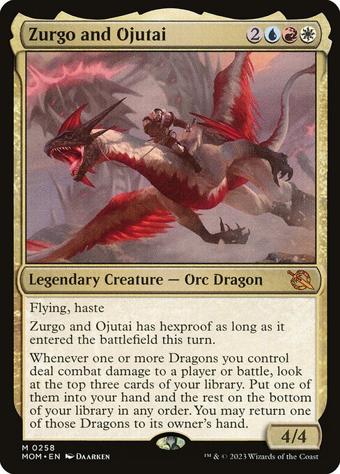 MTG Zurgo and Ojutai MOM 258 Regular Foil