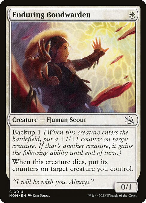 MTG Enduring Bondwarden MOM 014 Regular Foil