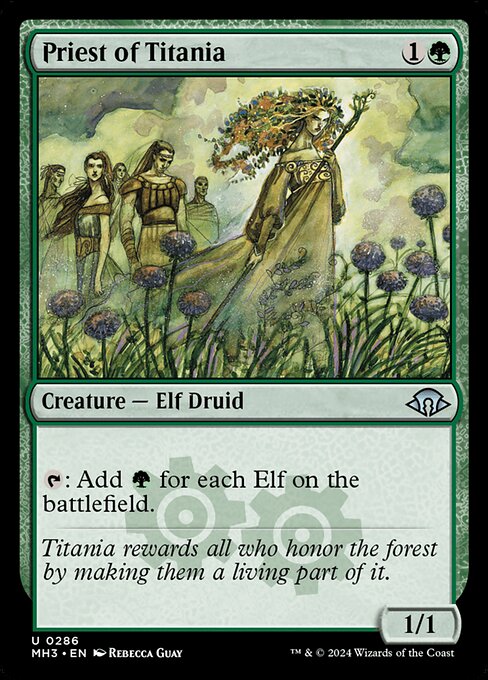 MTG Priest of Titania MH3 286 Regular Foil