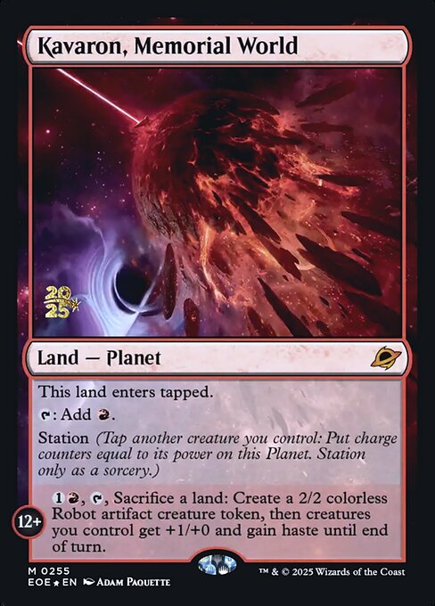 MTG Kavaron, Memorial World PEOE 255s Prerelease Foil