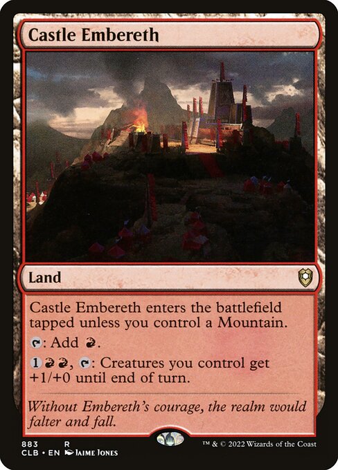 MTG Castle Embereth CLB 883 Commander Deck Nonfoil