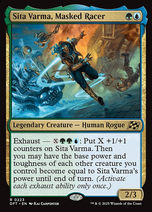 MTG Sita Varma, Masked Racer DFT 223 Regular Foil