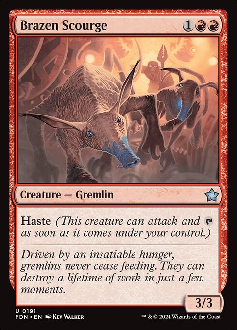 MTG Brazen Scourge FDN 191 Regular Foil