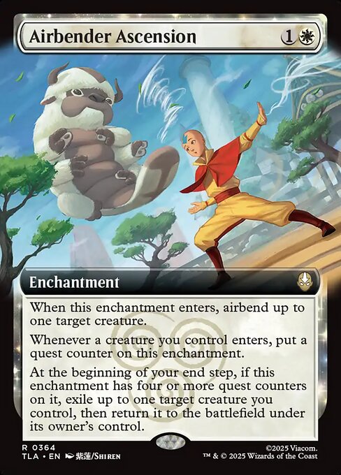 MTG Airbender Ascension TLA 364 Extended Art Foil