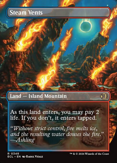MTG Steam Vents // Steam Vents ECL 348 Showcase Ring Nonfoil