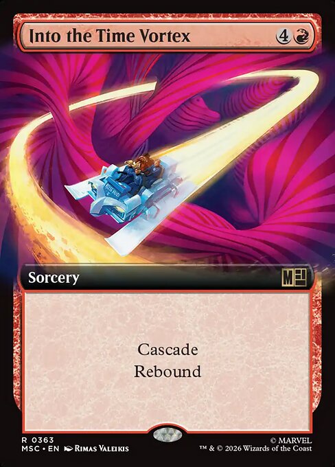 MTG Into the Time Vortex MSC 363 Extended Art Nonfoil