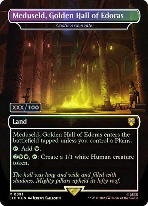 MTG Castle Ardenvale LTC 391z Showcase Ring Foil