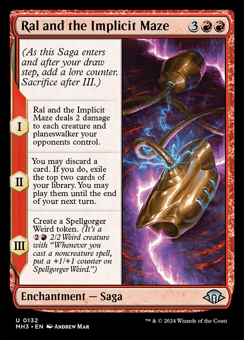 MTG Ral and the Implicit Maze MH3 132 Regular Nonfoil