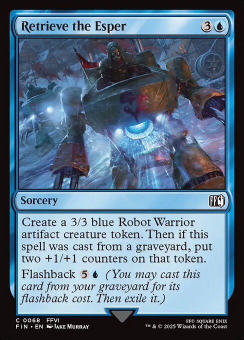 MTG Retrieve the Esper FIN 068 Regular Foil