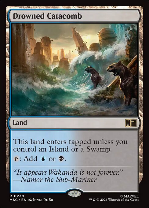 MTG Drowned Catacomb MSC 239 Regular Nonfoil