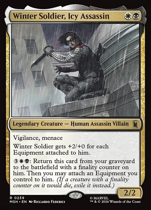 MTG Winter Soldier, Icy Assassin MSH 239 Regular Foil
