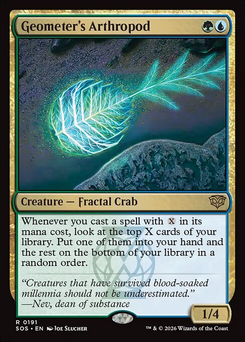 MTG Geometer's Arthropod SOS 191 Regular Foil