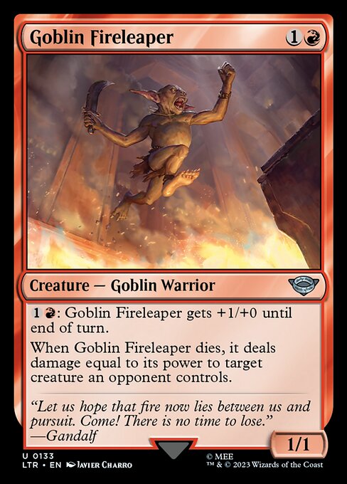 MTG Goblin Fireleaper LTR 133 Regular Nonfoil