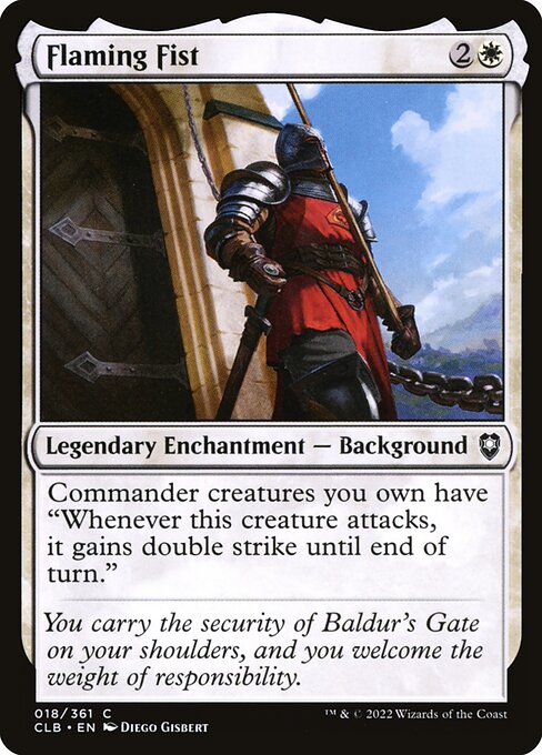 MTG Flaming Fist CLB 018 Regular Nonfoil