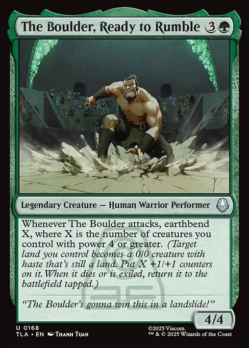 MTG The Boulder, Ready to Rumble TLA 168 Regular Nonfoil