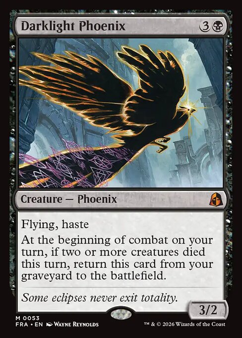 MTG Darklight Phoenix FRA 053 Standard Foil front