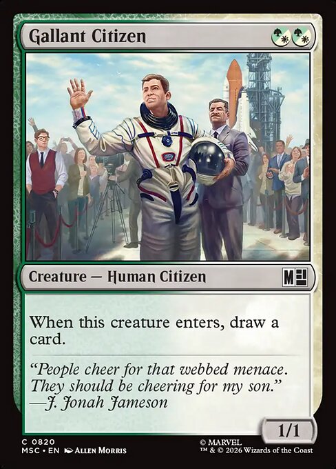 MTG Gallant Citizen MSC 820 Regular Foil