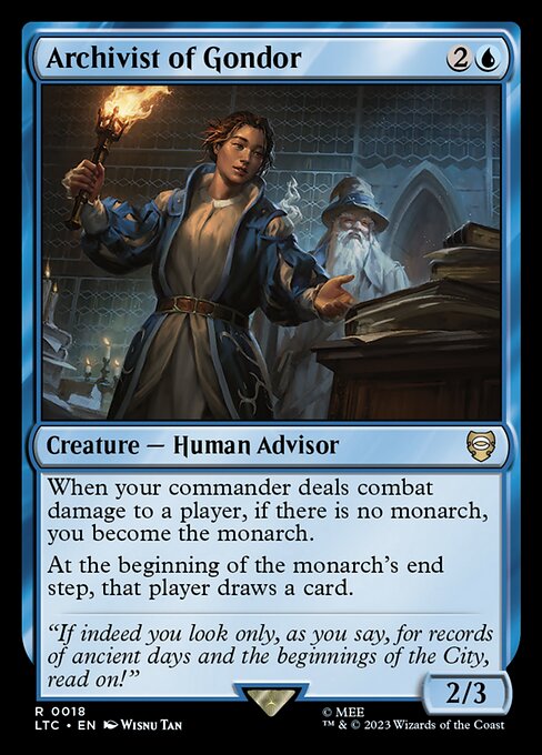 MTG Archivist of Gondor LTC 018 Regular Nonfoil