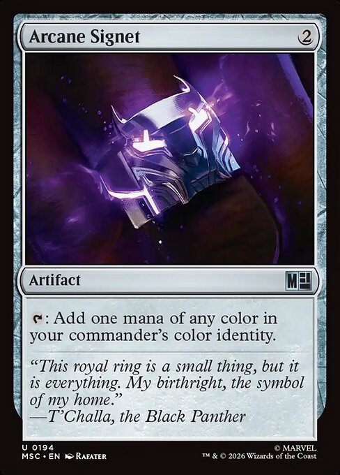 MTG Arcane Signet MSC 194 Regular Surge Foil