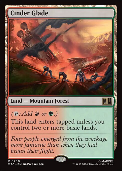 MTG Cinder Glade MSC 230 Regular Surge Foil