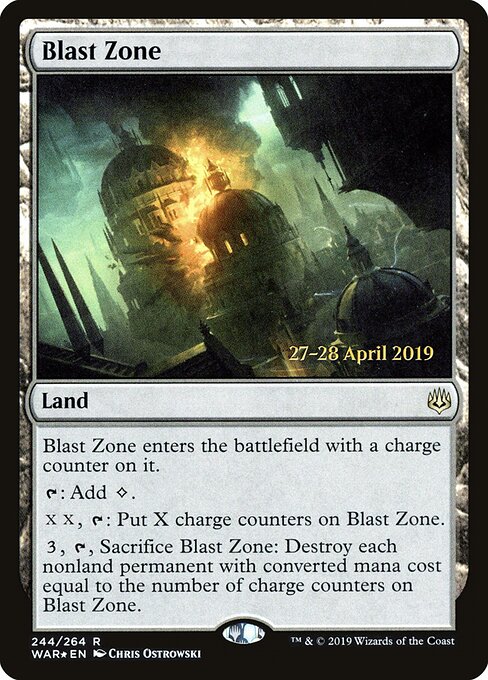 MTG Blast Zone PWAR 244S Prerelease Promo Foil front
