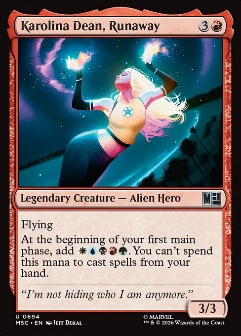 MTG Karolina Dean, Runaway MSC 694 Regular Foil