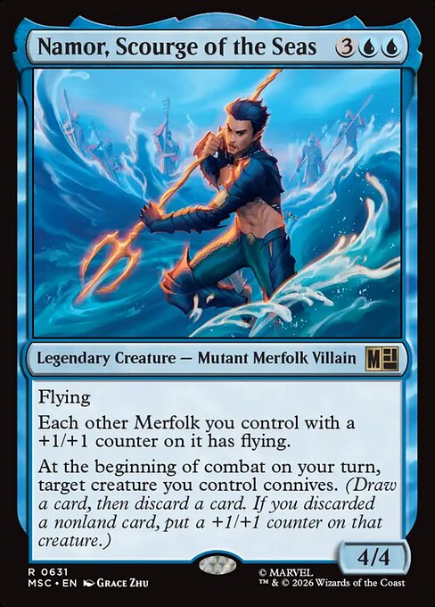 MTG Namor, Scourge of the Seas MSC 631 Regular Nonfoil