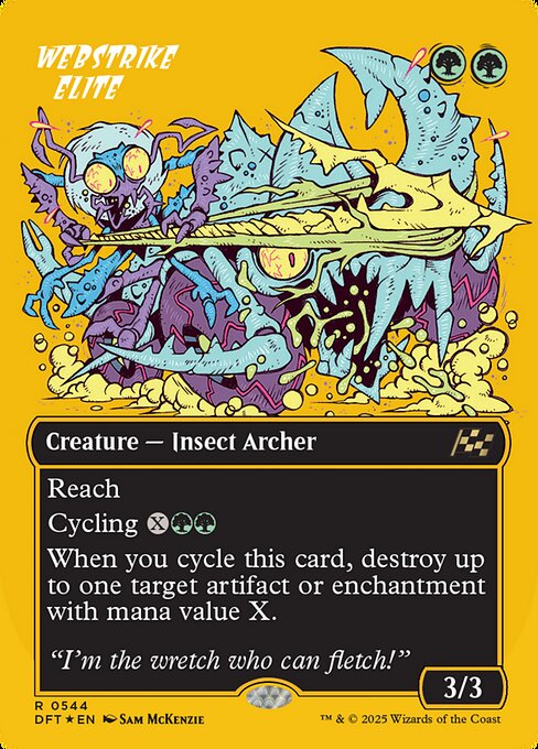 MTG Webstrike Elite DFT 544 Borderless Rude Rider First-Place Foil