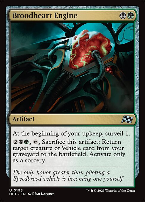 MTG Broodheart Engine DFT 193 Regular Foil