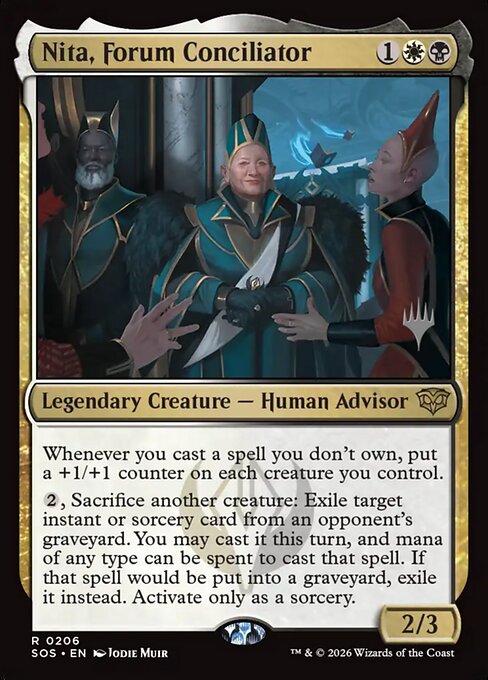 MTG Nita, Forum Conciliator PSOS 206P Promo Pack Foil