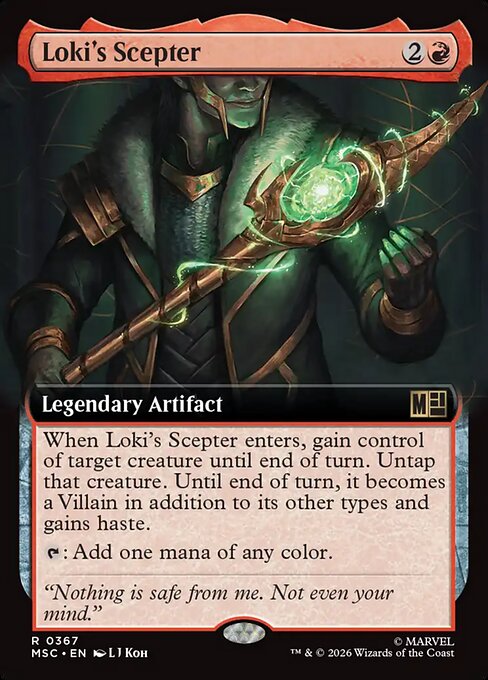MTG Loki's Scepter MSC 367 Extended Art Nonfoil