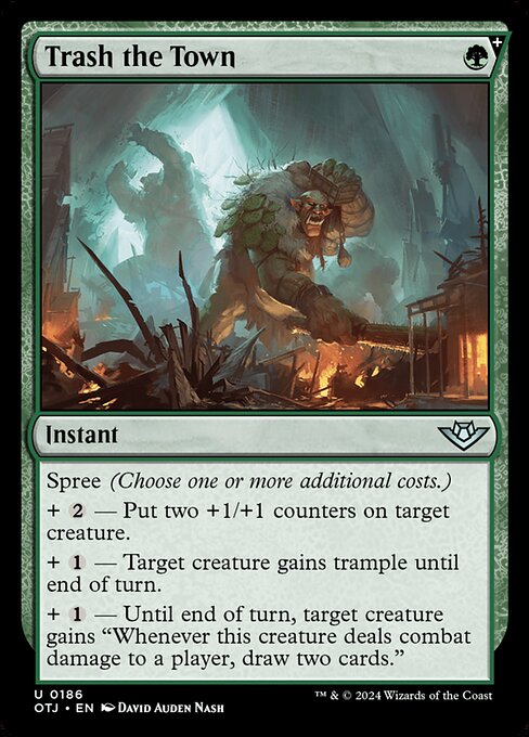 MTG Trash the Town OTJ 186 Regular Foil