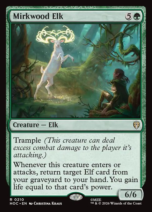 MTG Mirkwood Elk HOC 210 Regular Nonfoil